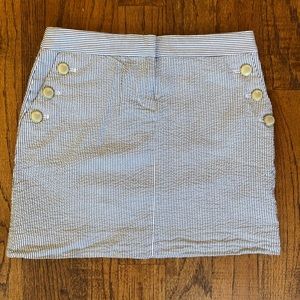 J Crew seersucker skirt